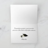 Elegant bloei met de Kaart van de Afstuderen van (Binnen)