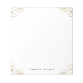 Elegant  bloeiend gepersonaliseerd kantoorbenodigd notitieblok (Voorkant)