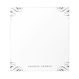 Elegant bloeiend gepersonaliseerd kantoorbenodigd notitieblok