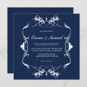 Elegant  Bloeiend Save the Date (Voorkant / Achterkant)