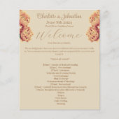 Elegant Bloeiende Cactus Trouwprogramma (Voorkant)