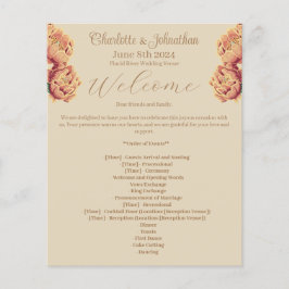 Elegant Bloeiende Cactus Trouwprogramma