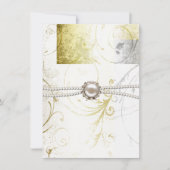 Elegant Bloeit repetitie diner uitnodiging (Voorkant)