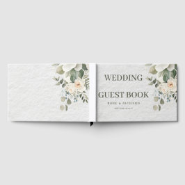 Elegant Bloem Boek voor Huwelijksgasten