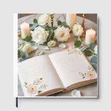 Elegant Bloem Boek voor Huwelijksgasten