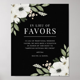 Elegant Bloem Botanisch Huwelijk in Plaats van Fav Poster