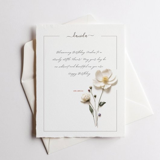 Elegant Bloem Persoonlijke Chic Stationery Note Ka Notitiekaartje