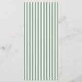 Elegant Bloem Roze Pioen Monogram Trouwdag Menu (Achterkant)