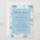 Elegant Bloemblauw Country Garden Vrijgezellenfees Kaart (Voorkant)