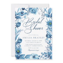 Elegant Bloemblauw Vrijgezellenfeest