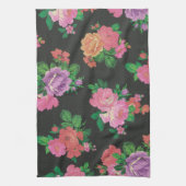 elegant bloembloemflorpatroon Kitchen Towel Theedoek (Verticaal)