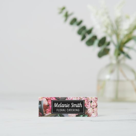 Elegant Bloemboeket | Bloemisterij Catering Mini Visitekaartje (Staand voorkant)