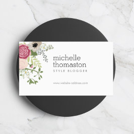 Elegant bloemboeket II stylist, blogger Visitekaartje