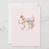 Elegant Bloemboog Baby shower Kaart (Achterkant)