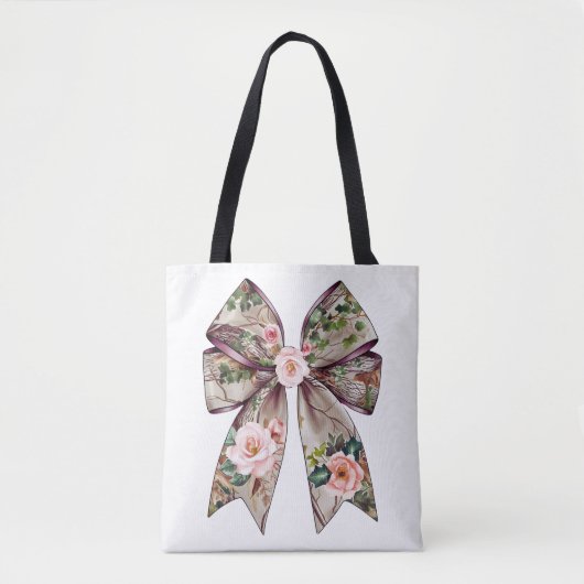 Elegant bloemboog ontwerp - Romantische Natuur-Ins Tote Bag (Voorkant)