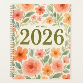 Elegant Bloemen 2026 Custom Planner