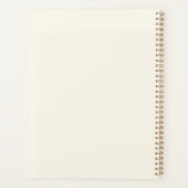 Elegant Bloemen 2026 Custom Planner (Achterkant)