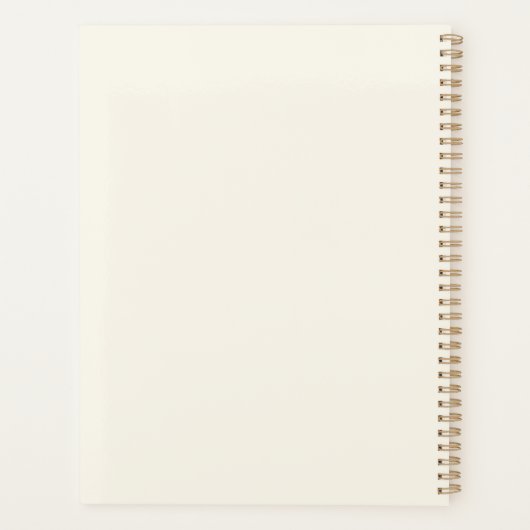 Elegant Bloemen 2026 Custom Planner (Achterkant)