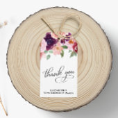 Elegant Bloemen 70ste Verjaardagsfeestje Dank u Cadeaulabel