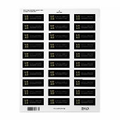 ELEGANT BLOEMEN AFSTUDEERDER RETOURADRES LABELS (Full Sheet)