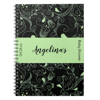 Elegant Bloemen Baby shower Geschenklijst Notitieb Notitieboek