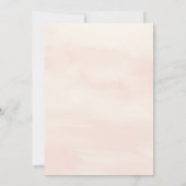 Elegant Bloemen Baby shower Meisje Uitnodiging (Achterkant)