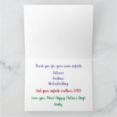 Elegant Bloemen Beste Bonus Moeder Ooit Moederdag Kaart (Binnen)