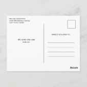 Elegant Bloemen Bladgroen en Veer Verjaardagsfeest Briefkaart (Achterkant)