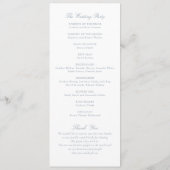  Elegant Bloemen Boeket Bruiloft Programmakaart (Achterkant)