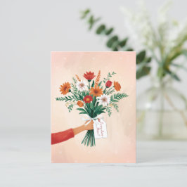 Elegant Bloemen Boeket Moederdag Briefkaart