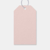 Elegant Bloemen Botanisch Baby shower Favor Cadeaulabel (Achterkant)