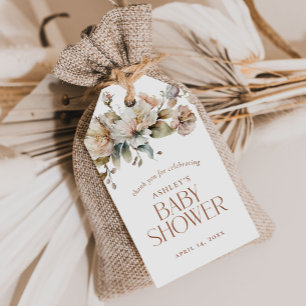 Elegant Bloemen Botanisch Baby shower Favor Cadeaulabel