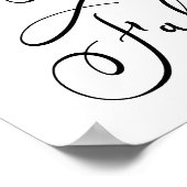 Elegant Bloemen Bourgogne Roze 90ste Verjaardagsfe Poster (Hoek)