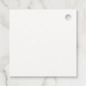 Elegant Bloemen Bruids Thee Feest Cadeau Bedankjes Labels (Achterkant)