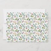 Elegant Bloemen Bruiloft RSVP Ontwerp Kaart (Achterkant)