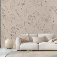 Elegant Bloemen Bruin
