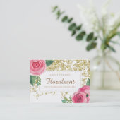 Elegant  Bloemen Cadeaubon Kortingskaartje (Staand voorkant)