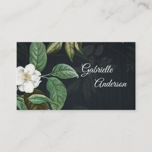 Elegant Bloemen Calling/ Visitekaartje (Voorkant)