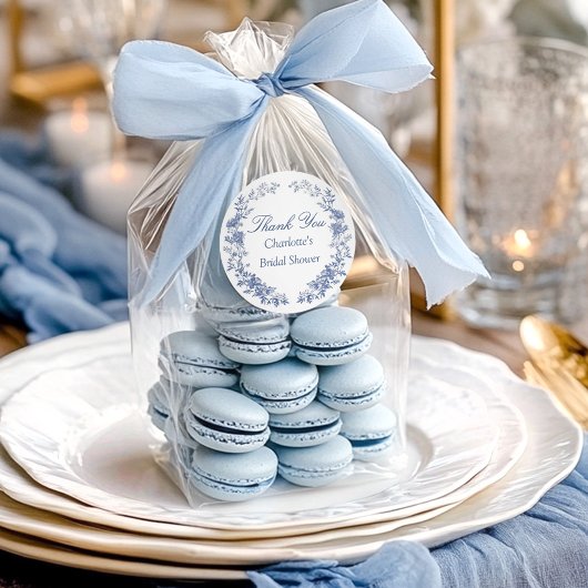 Elegant Bloemen Dank u Vrijgezellenfeest Ronde Sticker