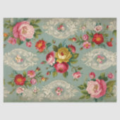 Elegant Bloemen Decoupage Tissue Papier (Voorkant)