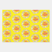 Elegant Bloemen Eid Mubarak Gift Inpakpapier Vel (Voorkant 3)