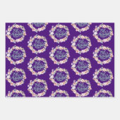 Elegant Bloemen Eid Mubarak Gift Inpakpapier Vel (Voorkant 2)