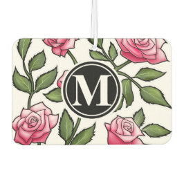 Elegant Bloemen en Monogram Luchtverfrisser