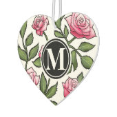 Elegant Bloemen en Monogram Luchtverfrisser (Links)