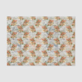 Elegant  bloemen en paddenstoelen tissuepapier (Voorkant)