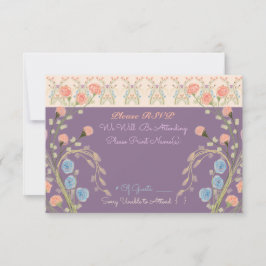 Elegant Bloemen Gast Uitnodiging Reactie