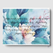 Elegant bloemen gastenboek (Achterkant)