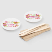 Elegant Bloemen Gelukkige Moederdag | Handventilat Handwaaier (Niet-gemonteerd)