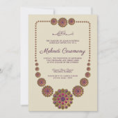 Elegant & Bloemen Geometrisch Patroon Islamitisch  Kaart (Voorkant)