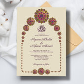 Elegant & Bloemen Geometrisch Patroon Islamitische Kaart